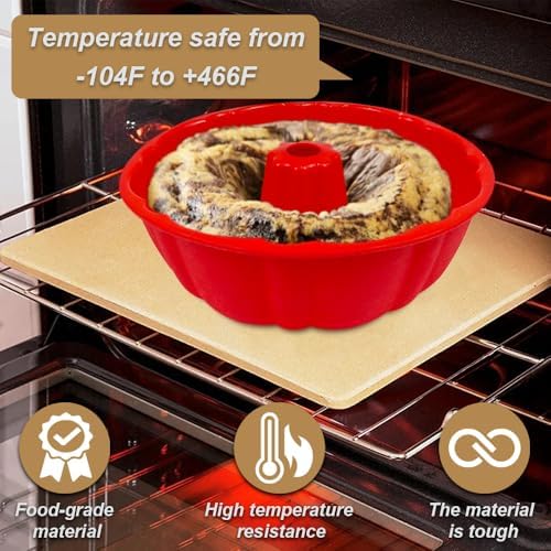 10 Inch Round Silicone Cake Pan, Non-Stick Silicone Baking Mold