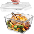 Razab 17 Cups Glass Food Storage Containers with Lids