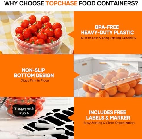 50 PCS BPA-Free Food Storage Containers with Lids
