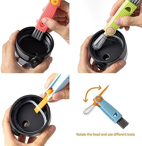 Silicone Bottle Cleaner Brush,13.4in Long Handle Water Cup Bottles