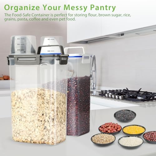 Viretec Airtight Rice Storage Container, 3 to 5Lbs