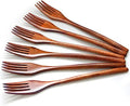 Wooden Forks, AOOSY 6 Pcs Eco-friendly Japanese Wood Salad Dinner