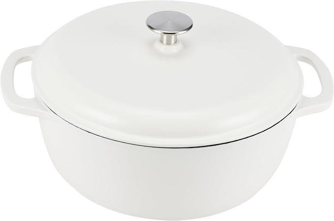 Amazon Basics Enameled Cast Iron Dutch Oven Pot by AmazonBasics