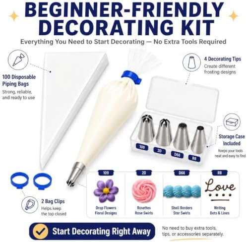 icing bags and tips set pastry bags and tips cake piping kit icing
