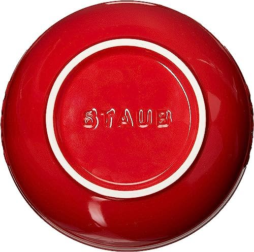 STAUB Ceramic 2-pc Large Universal Bowl Set, 6.5-inch/1.25-qt, Cherry