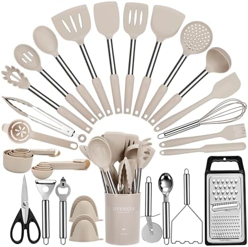 Fyvva 35 Pcs Silicone Kitchen Utensils Set