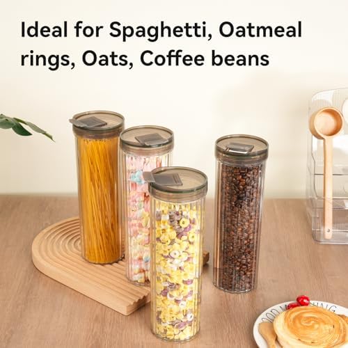 Tall Spaghetti Pasta Storage Container - 48oz Clear Pasta Holder