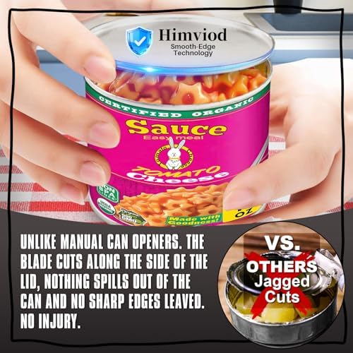 Electric Can Opener, One-Touch Automatic Can Opener for Seniors with