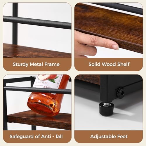 Coffee Syrup Rack Organizer, 2-Tier 10-Bottle Holder