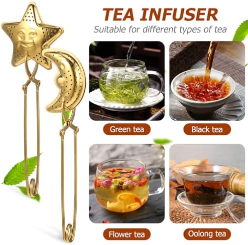 Garneck 4 Pcs Tea Infuser Spoon Set: Loose Leaf Strainer Stainless