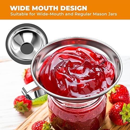 Pisol Wide Mouth Canning Funnel for Kitchen Use, 304 Stainless Steel