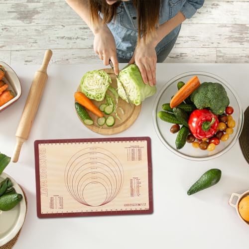 Silicone Baking Mat Rectangular Reusable Non Stick Kneading Pad