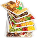 6-Pack Serving Tray in 3 Sizes, Serving Platter, Trays for Serving