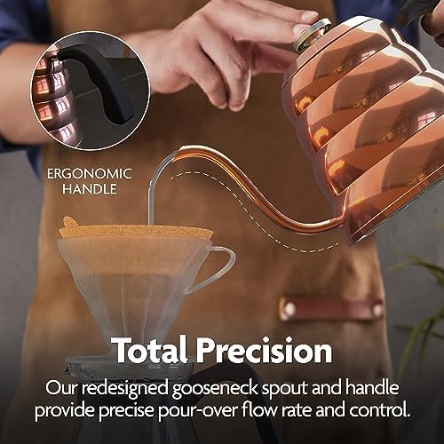 Viante Gooseneck Stovetop Pour Over Kettle with Thermometer