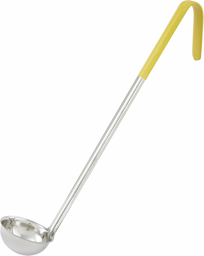 Winco Yellow Stainless Steel Ladle Handle by Winco