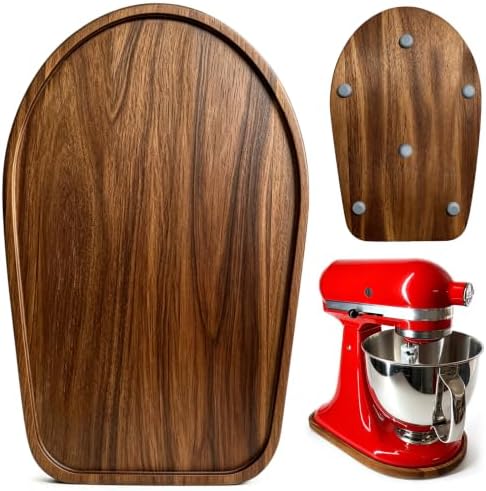 Acacia Wood Mixer Slider Mat for KitchenAid 4.5-5 Qt