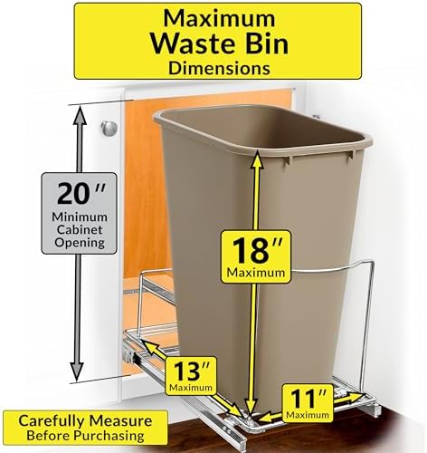 LYNK PROFESSIONAL® Pull-Out Trash Can Drawer Organizer