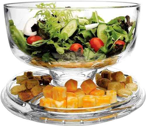 Extra Large (12") 6 in 1 Acrylic Cake Stand with Dome Lid