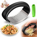 Garlic Press Rocker with Peeler, Stainless Steel
