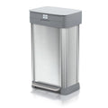 Clorox 13 Gallon Trash Can - 50L Kitchen Trash Can - Rectangular Stainless by Clorox