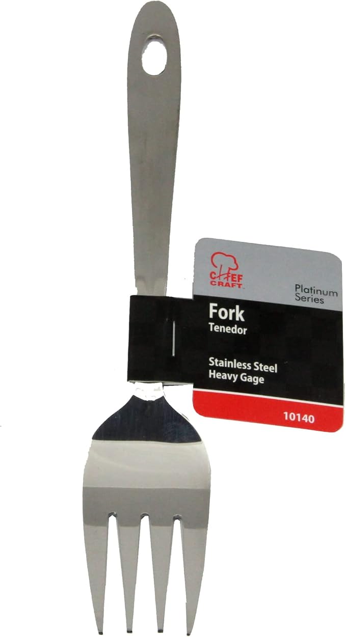 Chef Craft Select Meat and Potato Fork, 9.25 inch, Stainless Steel - Image 2