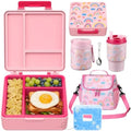 Pawtong Lunch Box Set with Bento Box Container, 17OZ Stainless Steel