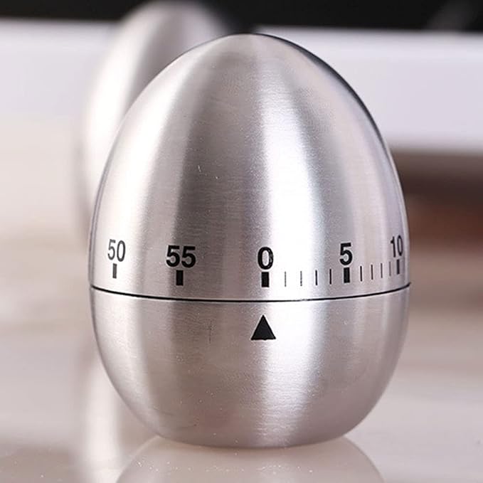 Kitchen Timer for Cooking, Egg Kitchen Timer Stainless Steel Mechanical - Image 3