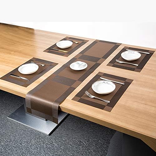 Placemats with Table Runner Sets Place Mats, Woven Crossweave Placemat