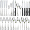 Astercook Silverware Set with Steak Knives 24-Piece Flatware Set for 4