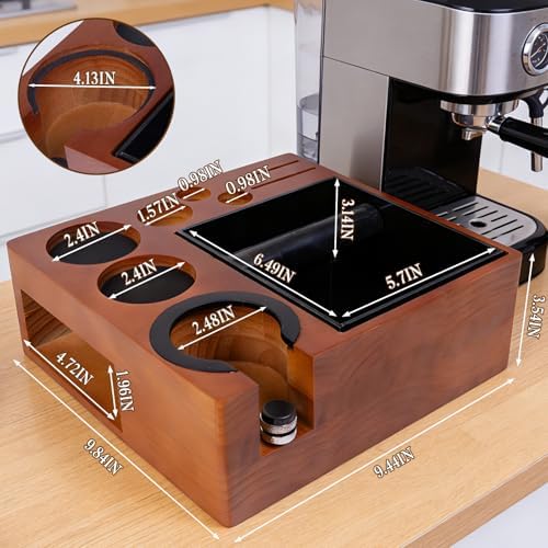 21pcs Espresso Knock Box Set,Espresso Tamping Station,Tamping Station