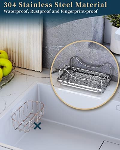 Consumest Stainless Steel Sponge Holder, Silver
