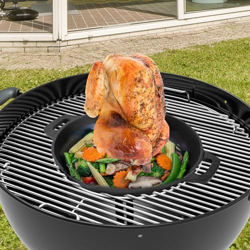 Charkettle Cast Iron Poultry Roaster Insert for Gourmet BBQ System