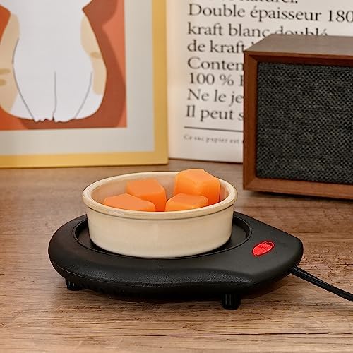 ASAWASA 2Pcs Candle Warmer Plate and Mug Warmer for Large Jar