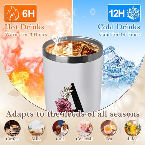 20 Oz Insulated Coffee Cup with Lid Car Tumbler Travel Mug Women Wife