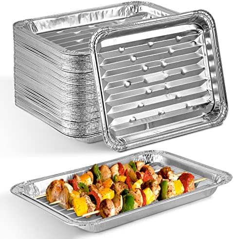 Stock Your Home Disposable Aluminum Foil Broiler Pan for Oven