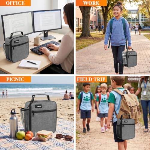 opux Insulated Lunch Box Kids & Adults, Leakproof Soft Cooler Bag
