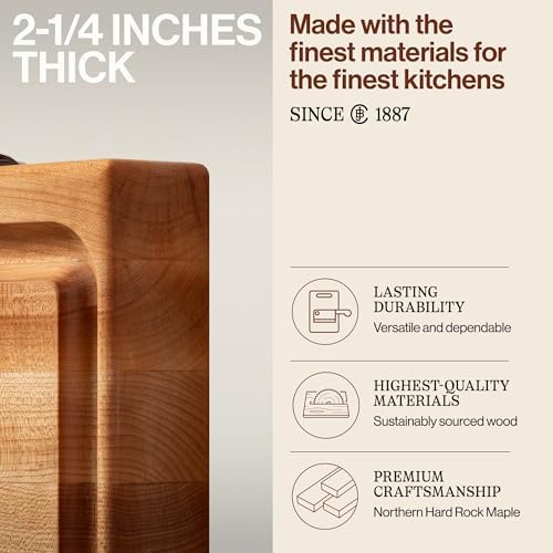 John Boos Block Maple Reversible Cutting Board, 15 x 14 Inches