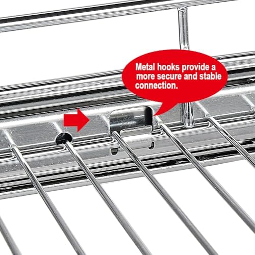 OCG 2 Tier Pull Out Cabinet Organizer (7.5" W x 21.5" D), Pull Out