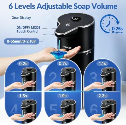 Touchless Automatic Soap Dispenser, 16.9oz/500mL, Black