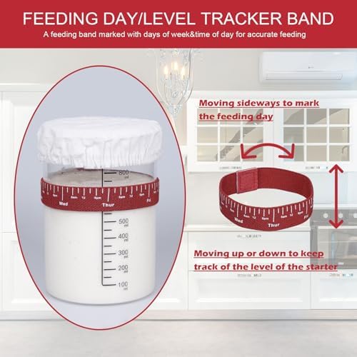 34oz Sourdough Starter Kit, Glass Jar
