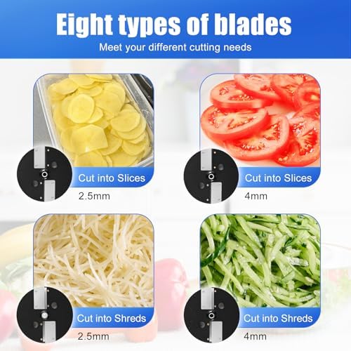 MOGAN 8-in-1 Commercial Electric Vegetable Cutter