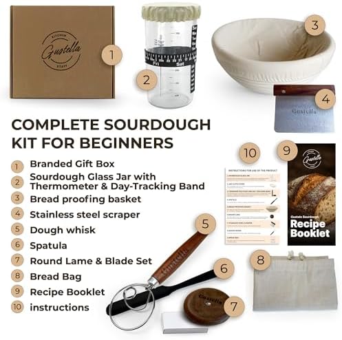 Sourdough Starter Kit for Beginners – Complete Bread Baking Set with