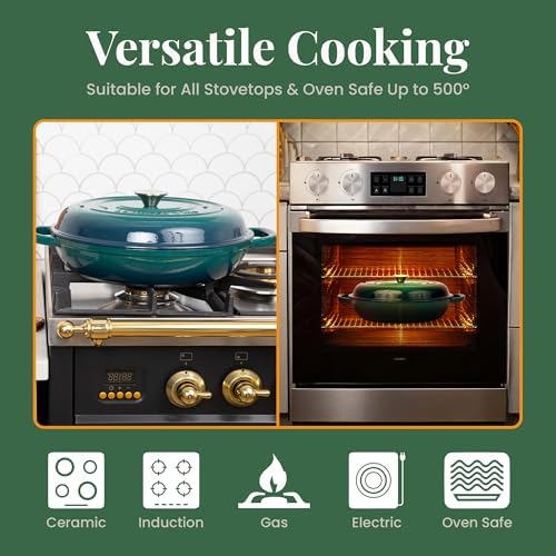 Larder & Vine 3.6 qt Enameled Cast Iron Braiser