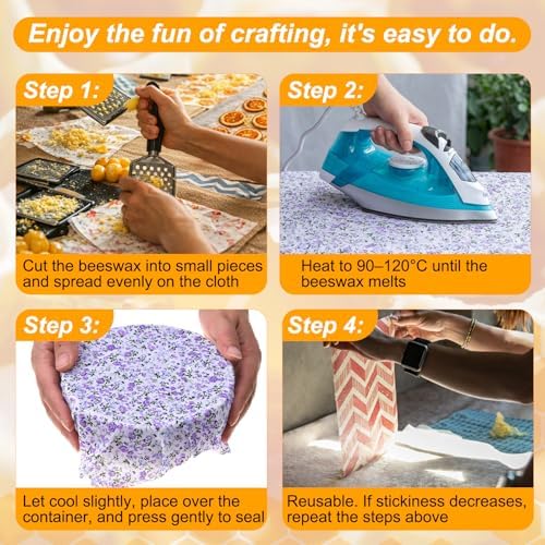 Conelist Beeswax Block DIY Wrap Making Kit, 150g