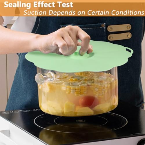 Silicone Lids for Pots and Pans, Set of 5