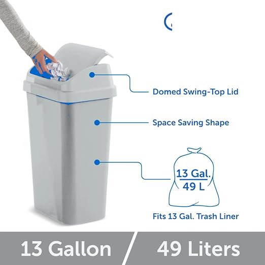 SKYREN 13 Gallon Kitchen Trash Can - Image 5