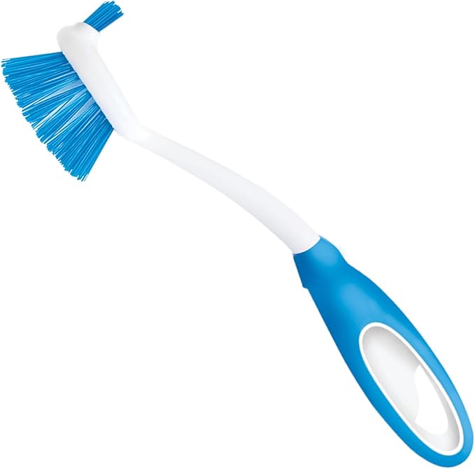 Dish Brush Kitchen Scrubber, by LOLA, Has Stiff Bristles & Food Scraper by LolaProducts