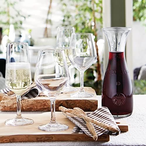 Bormioli Rocco Misura PZ Carafe Set of 2-8.5 Oz. Mini Glass Carafes