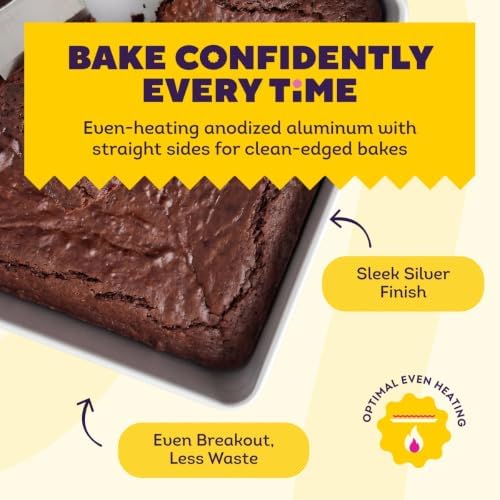 Wilton Aluminum Square Cake Pan, Made Without PFAS, 12 x 12 in.