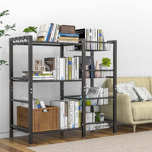 Hastatii 3-Tier Baker's Rack with 4 Baskets
